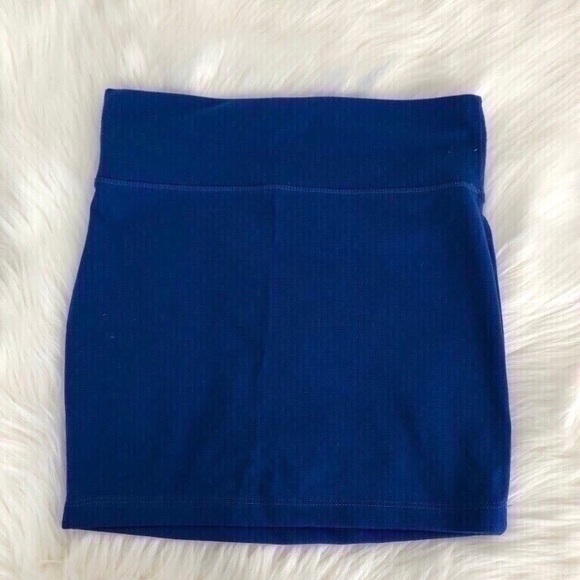 COBALT BLUE POWER MINI SKIRT - JUPE - SMALL - Picture 2 of 2
